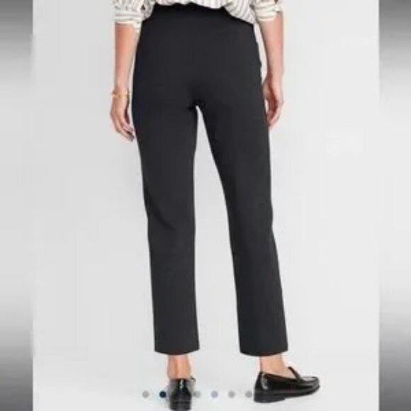 Old Navy Extra High-Waisted Stevie Pull-On Ankle Pants - Charcoal, Size M - Picture 5 of 5